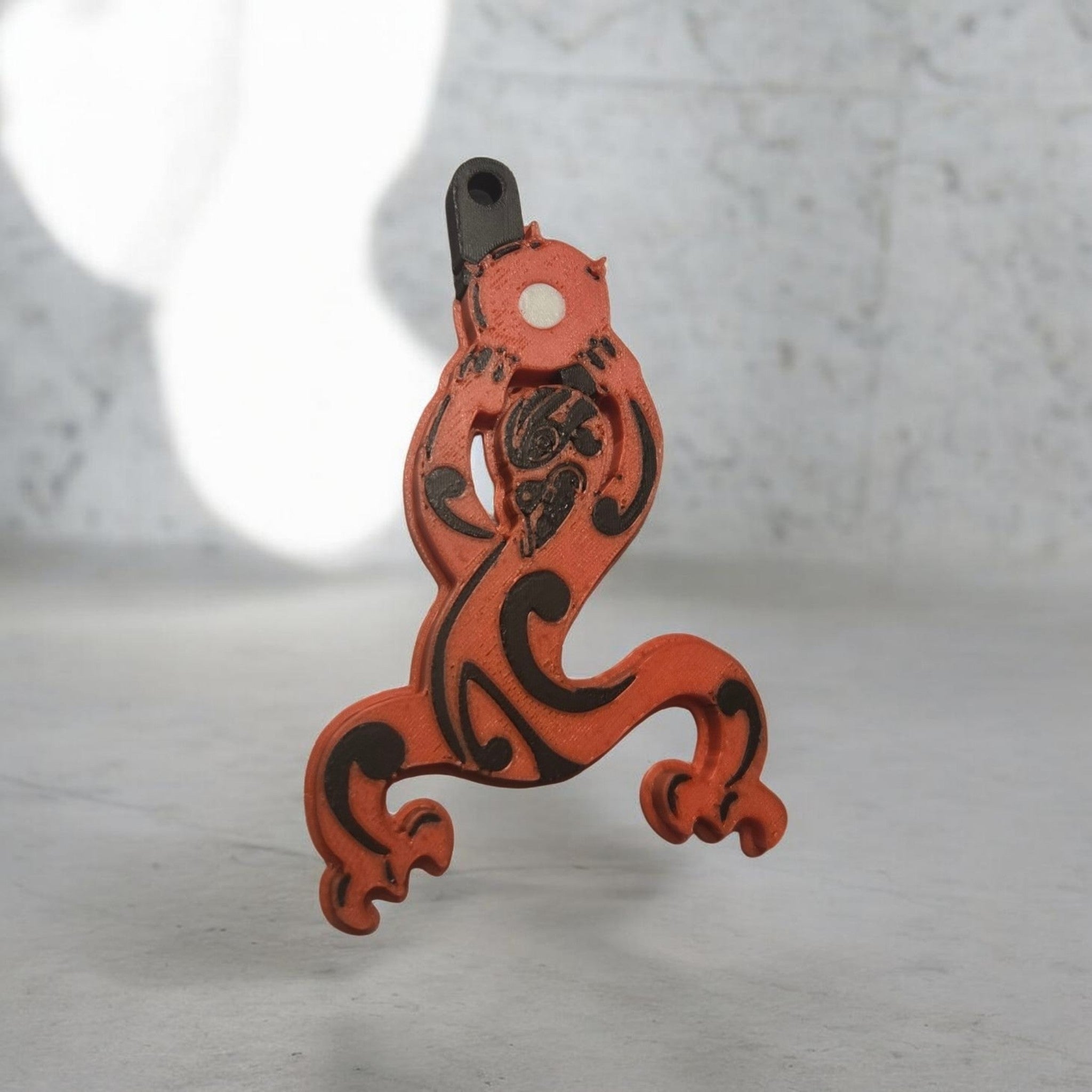 New Zealand Maori Tekoteko Key Ring